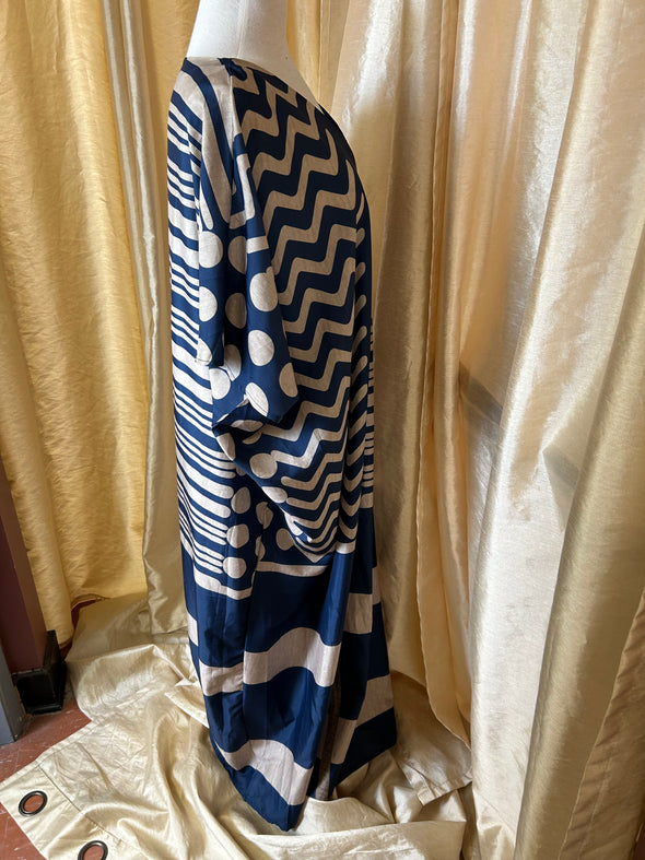 Ladies V-Neck Long House Dress/Caftan/Beach Robe.  Size XL