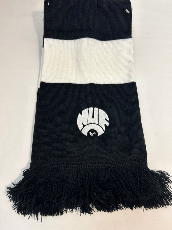 Sport Team Scarf, Size 59" Approx, Black/White