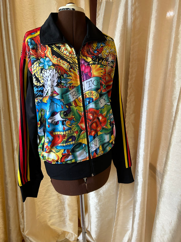 Floral Track/BomberJacket, NEW, Size Small