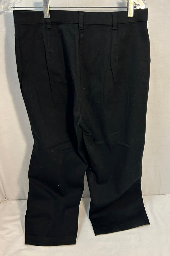 Ladies Capri Pants, Black Size 10, Cotton/Spandex Blend, NEW