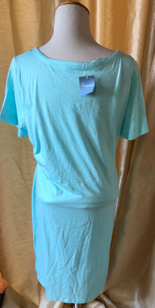 Aqua cotton dress (XL)