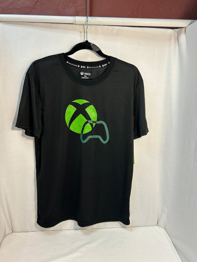 Men's T- Shirt, Blue/Green Logo, Size Medium, NEW