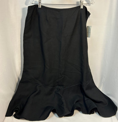 Ladies Mid-Length Black Skirt, Size 16
