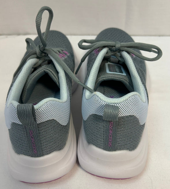 Ladies Sneakers, Grey/Pink, Size 7,