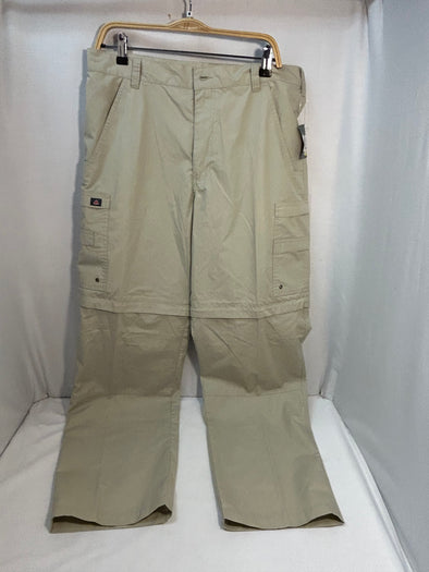 Convertible Cargo Shorts/Pants, Beige, 34/Large,  NEW