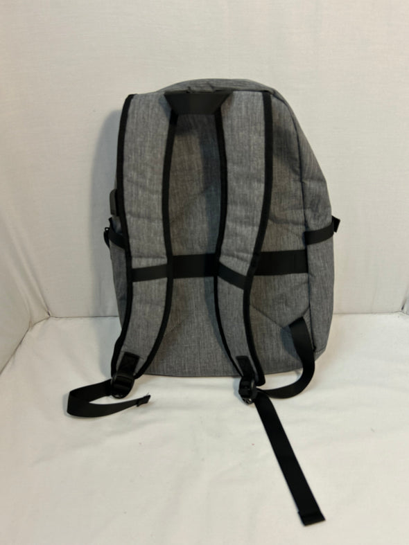 Large Backpack/Rucksack, 18" x 14", With Lock, Grey NEW