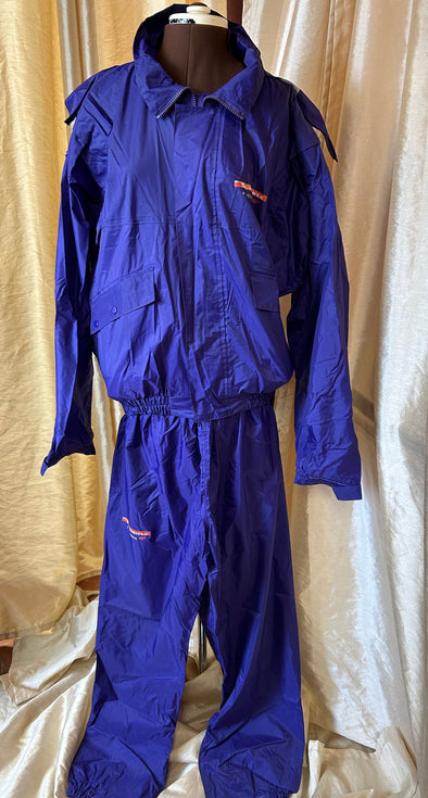 2-Piece Hooded Rain-Suit, Purple, Size XL,