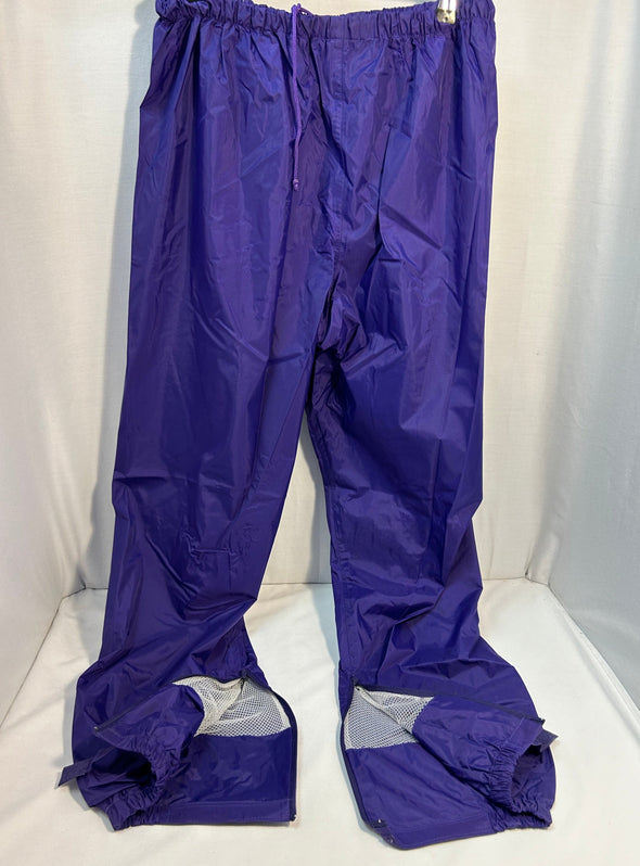 2-Piece Hooded Rain-Suit, Purple, Size XL,