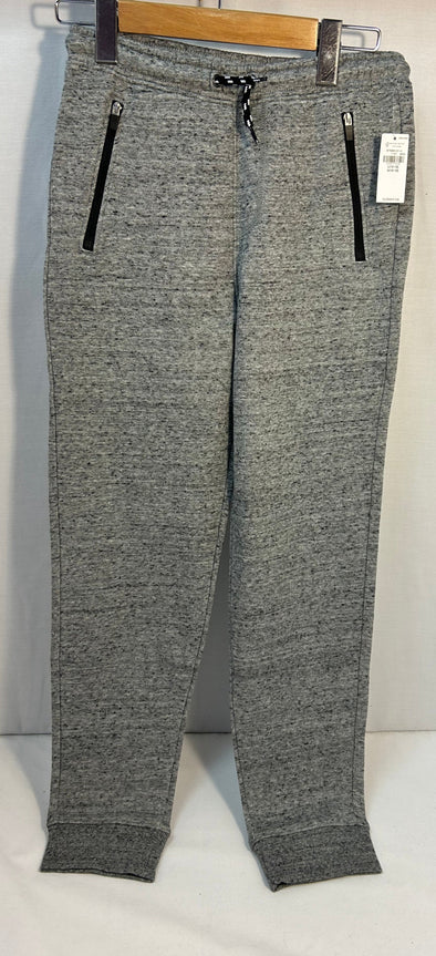 Girl’s Fleece Lined Jogging Pants, Grey, Size 10/12, NEW