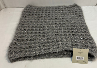 Ladies Infinity Scarf, Grey, One Size, NEW With Tags