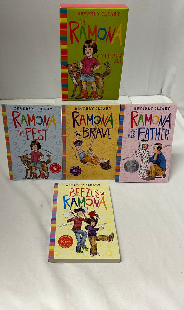 Set of 4 Soft Cover Ramona Books, 7-8 Year Old Readers