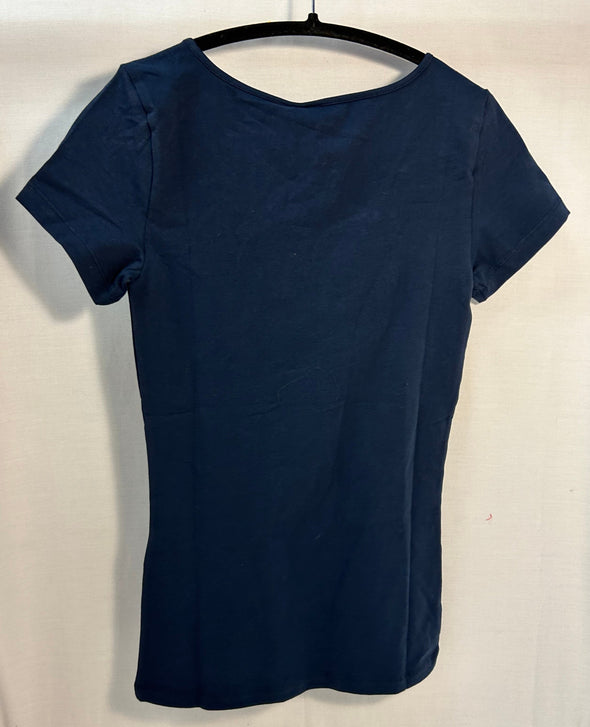 Ladies Short Sleeve T-Shirt, Navy, Size Small, NEW