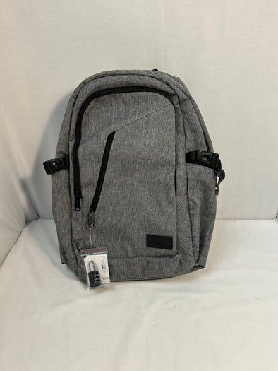Large Backpack/Rucksack, 18" x 14", With Lock, Grey NEW