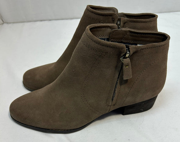 Ladies Casual Ankle Boots, Cognac, Size 11