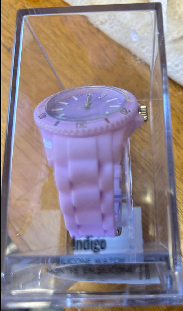 Madison  Silicone Watch, Lilac, NEW