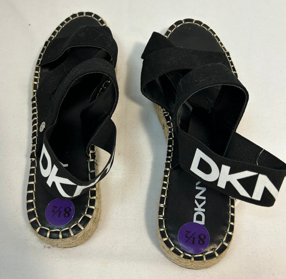 Ladies Designer Brand Sandals, Black, Size 8.5