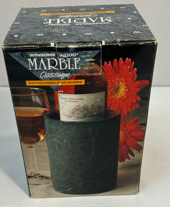 Marble Wine Cooler, Green, 6", NEW In Box