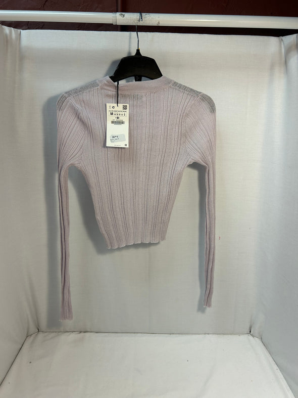 Youth Long Sleeve Sweater, Lilac, Size Medium, NEW