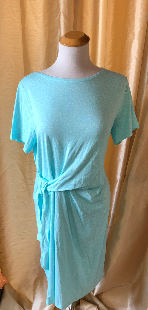Aqua cotton dress (XL)
