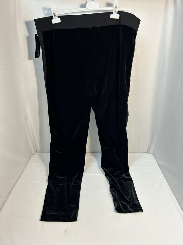 Ladies Black Velveteen Pants, Size 16W, NEW