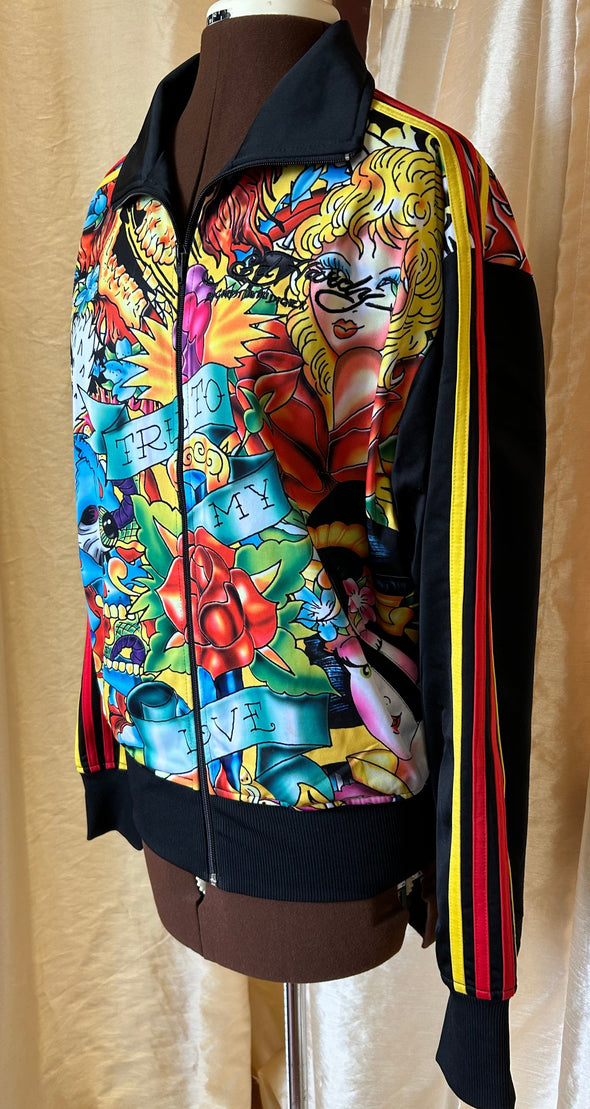 Floral Track/BomberJacket, NEW, Size Small