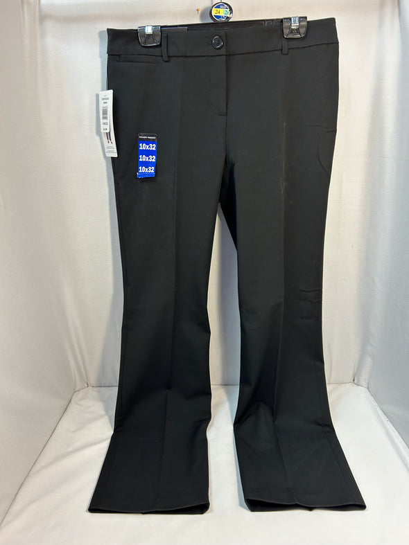 Ladies Black Trousers, 10/32, NEW