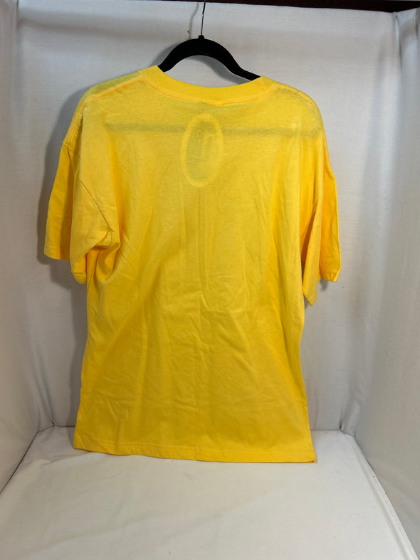 Men's Graphic Barbados T-Shirt, Yellow, Size Medium