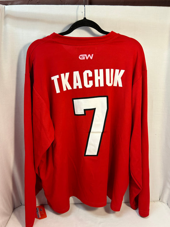 NHL Team Shirt With Logo Men's Size Large, Red/Black