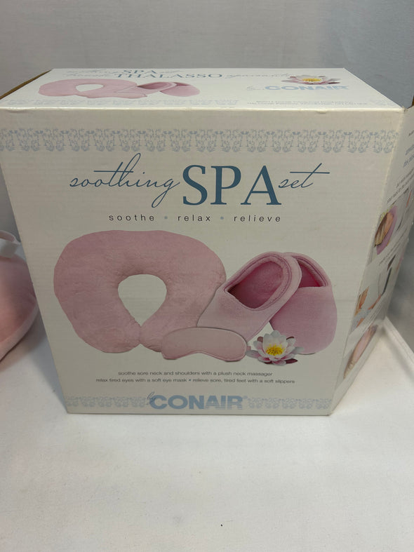 3 Piece Soothing Spa Set, Pink, NEW