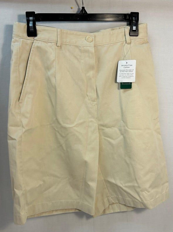 Ladies Shorts, Beige, Size 10, NEW