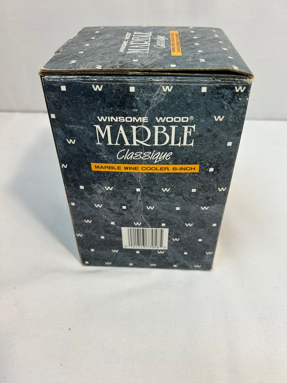 Marble Wine Cooler, Green, 6", NEW In Box