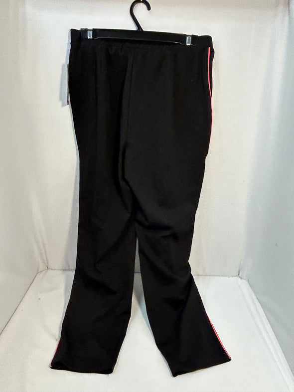 Ladies Active Wear Pants, Black/Red, Size 12