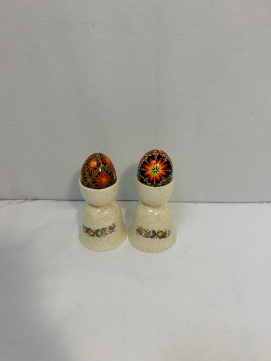 2 Hand Painted Eggs, 3",