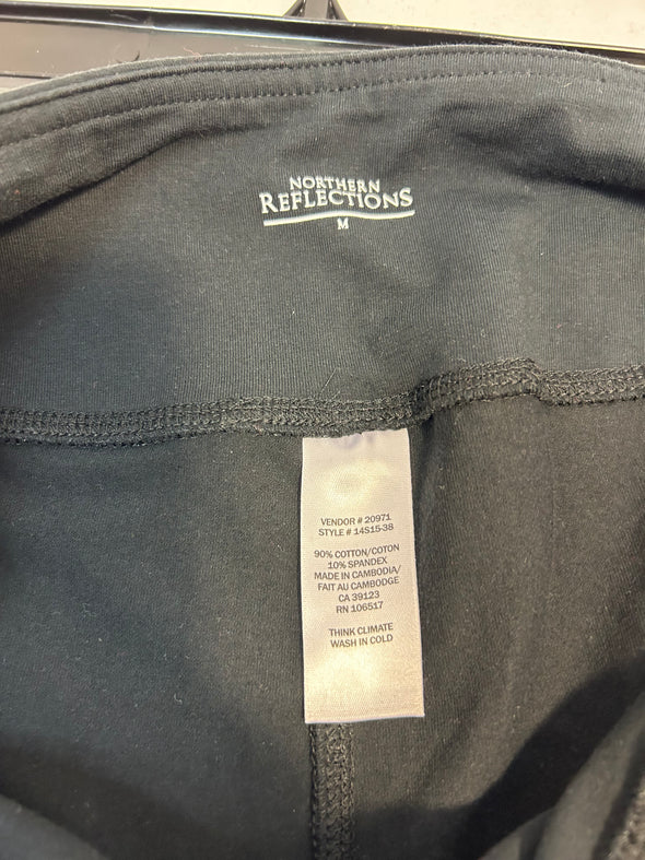 Ladies Pull-on Pants, Black, Size Medium