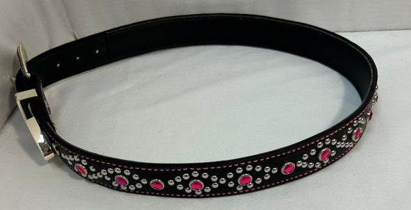 Ladies Embellished Belt, Black, Large