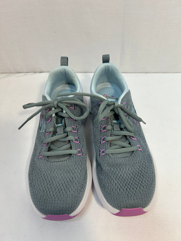 Ladies Sneakers, Grey/Pink, Size 7,