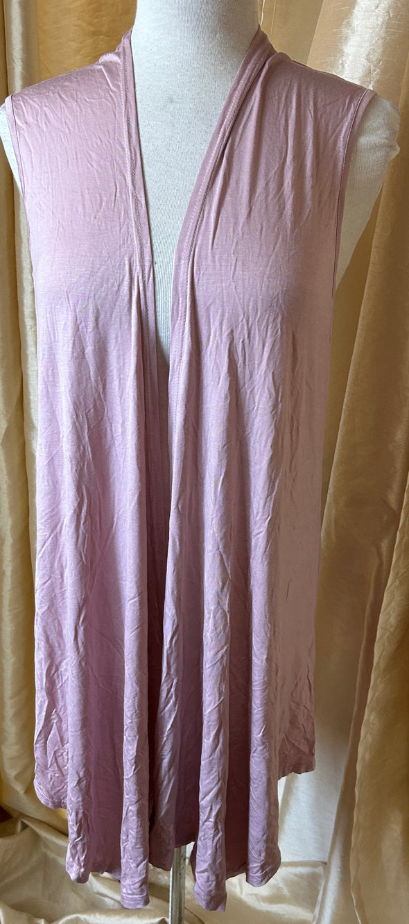 Ladies Sleeveless Top, Mauve, Size XL, Viscose & Spandex, NEW