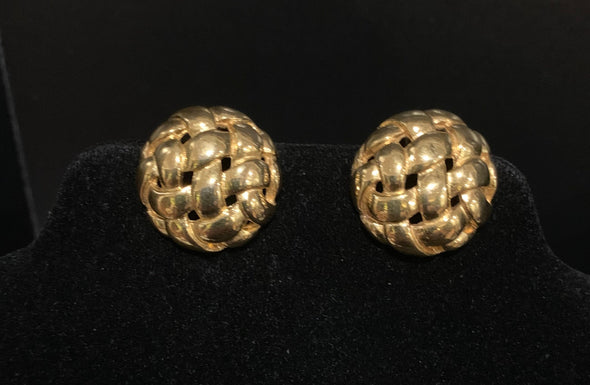 Alfred Sung Gold Clip-on Earrings