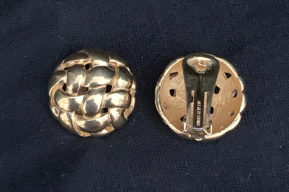 Alfred Sung Gold Clip-on Earrings