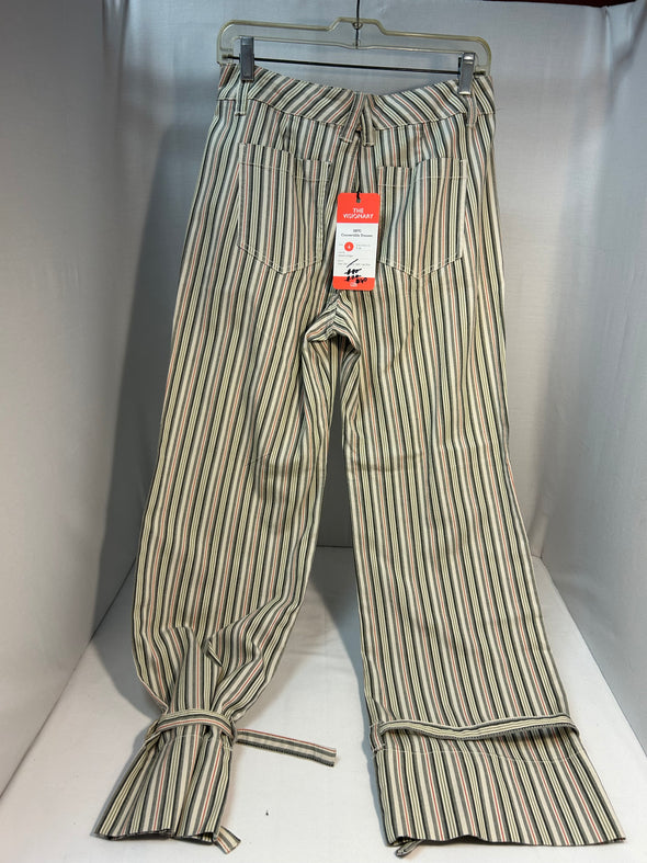 Ladies Convertible Island Stripe Trouser Pants (4)