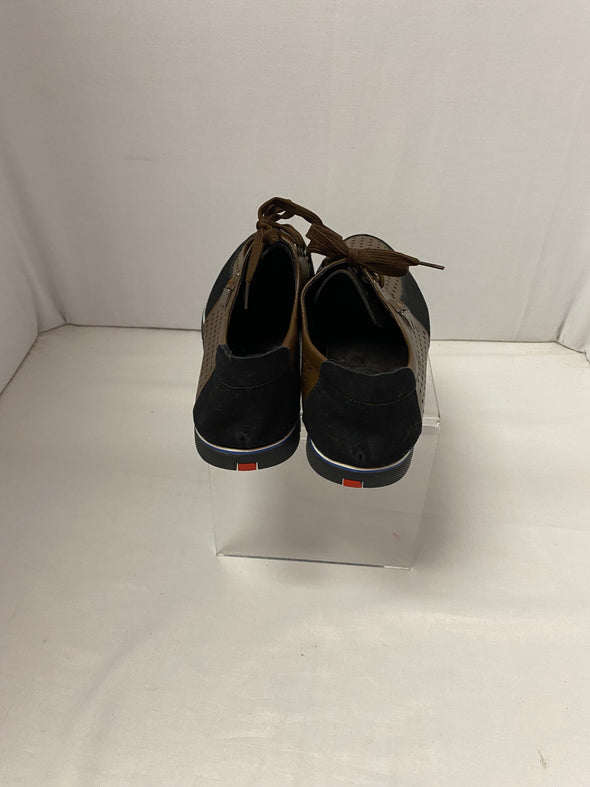 Men's Oxford Style Sports Shoes, Brown/Black, European Size 45, 10.5 NEW