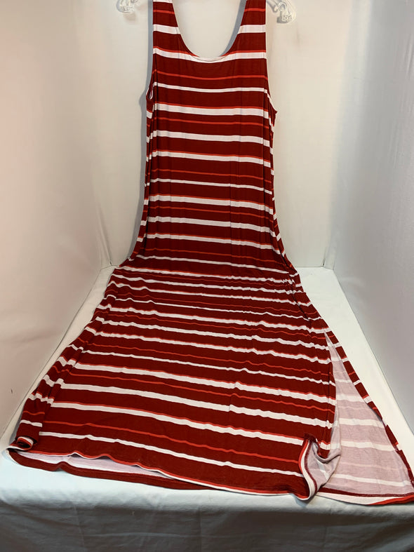 Red Striped Maxi Dress (XXL)