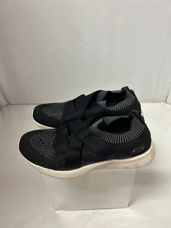 Pull on Running Shoes, Black Size 6