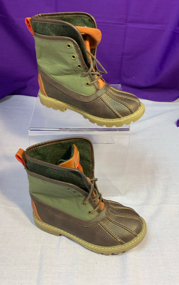 Children's Duck Boots, Mid Calf, Lace Up, Size 13