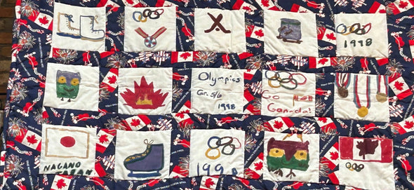 Commemorative Olympic Sports Wall Hanging 42" x 60"