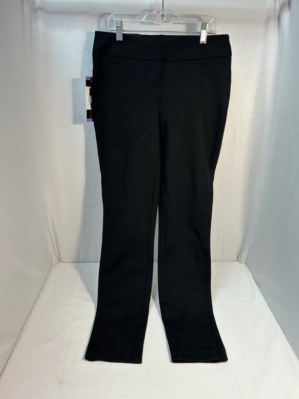 Ladies Black Pull-On Pants, Size 4, New