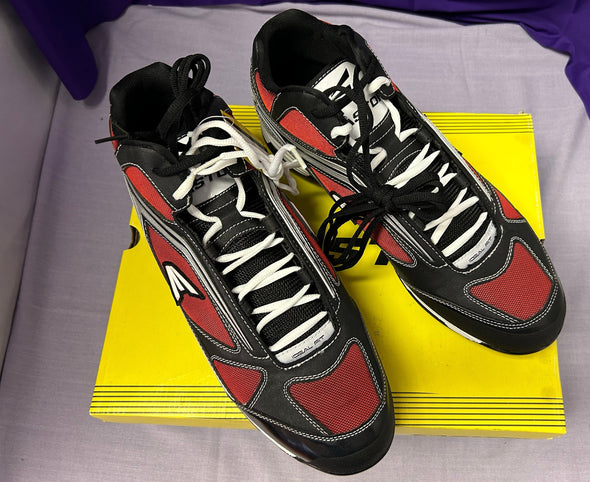 Ideal Fit Outdoor Cleats, Red & Black, Size 14, New in Box