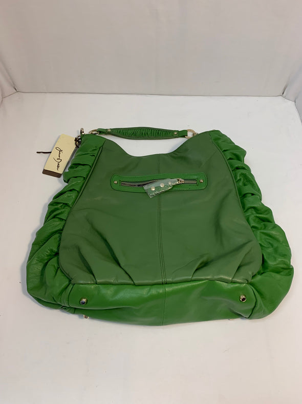 Apple Green Leather Purse (16”x14”)