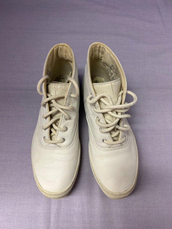 Women’s High Top Running Shoes, White Size 5.5