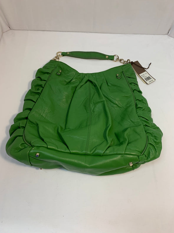 Apple Green Leather Purse (16”x14”)
